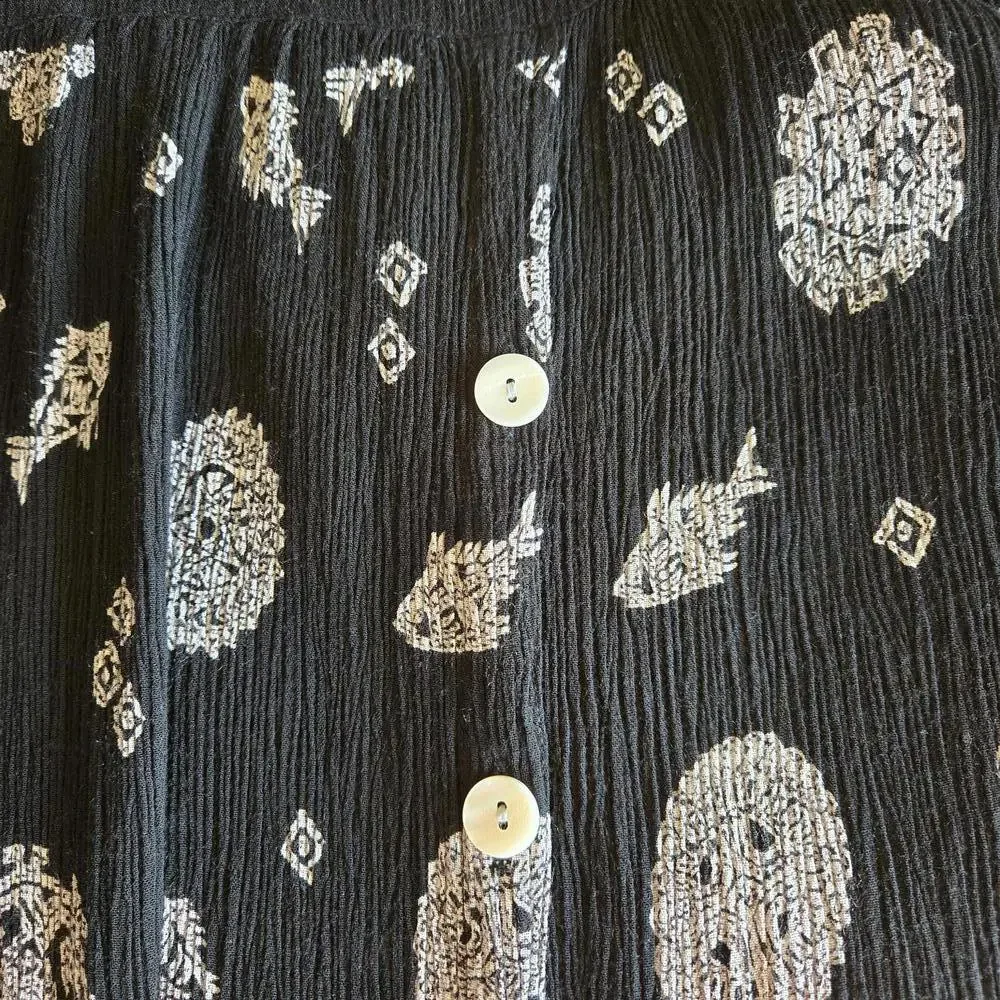 Bila Women's Sleeveless Grecian Motif Print Midi/Maxi Dress Large Resort Wear - Picture 5 of 7